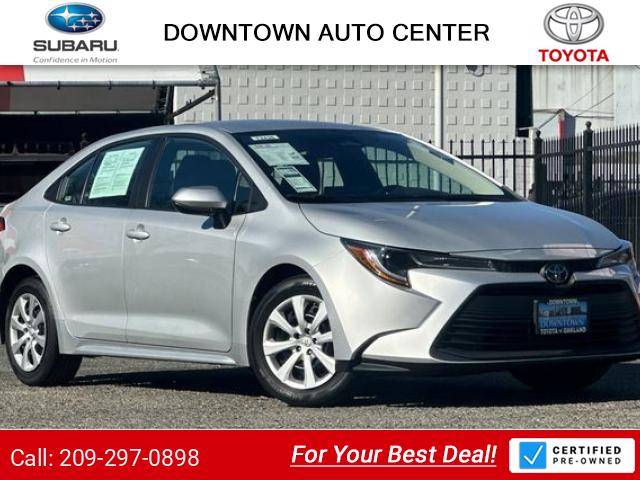 2024 Toyota Corolla LE sedan Classic Silver Metallic