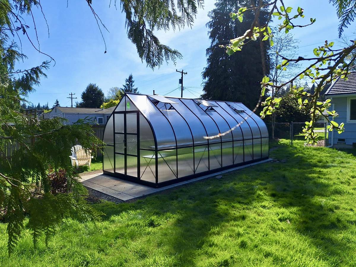 7x7, 12x14, 9x42 Greenhouses: Aluminum Frame +Fans/Vents