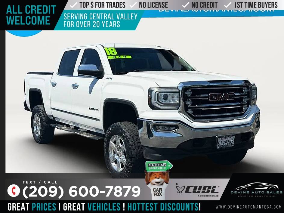 2018 GMC Sierra 1500 Crew Cab SLT Pickup 4D 5 34 ft