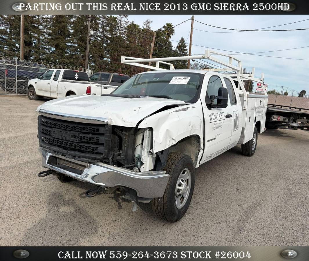 PARTING OUT THIS REAL NICE 2013 GMC SIERRA 2500HD 6.0L