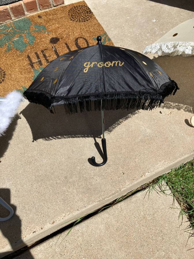 Groom Parade Umbrella – New Orleans Second Line Wedding Style