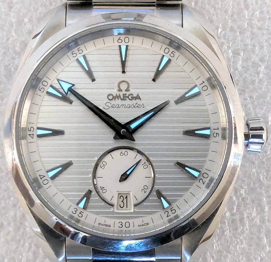 OMEGA Seamaster Aqua Terra Small Seconds silver dial chronometer watch