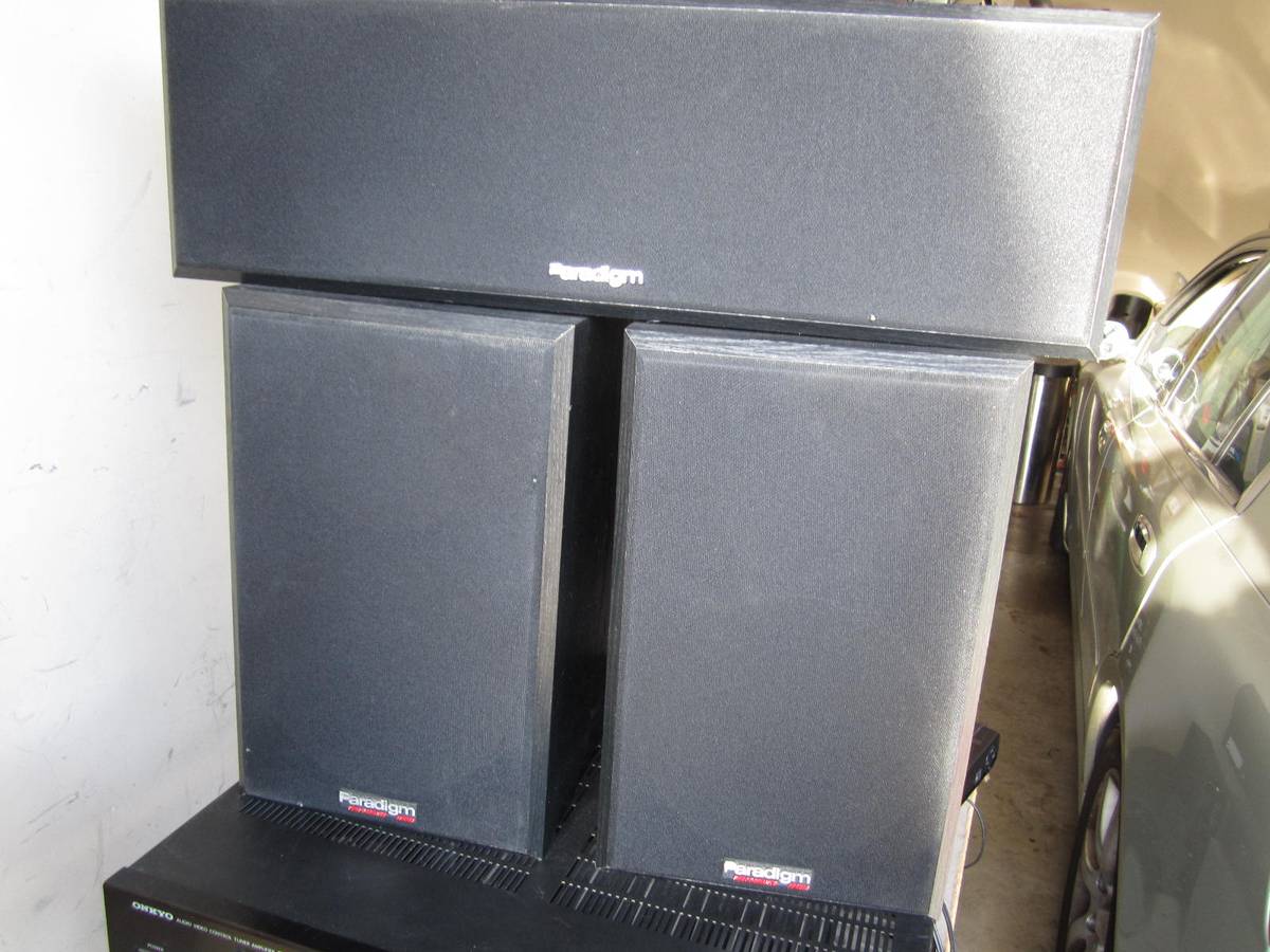 Paradigm performance series bookshelf & center speakers, L+R+C