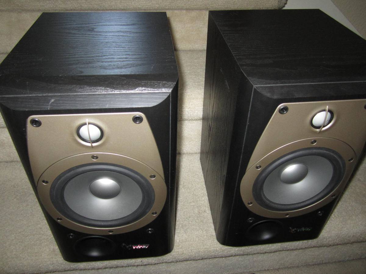 Infinity Hi-Performance Bi-Wire Bookshelf Speakers, MADE IN DENMARK