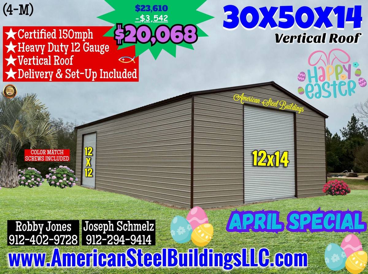 METAL BUILDINGS CARPORT RV COVER STEEL GARAGE POLE BARN METAL BUILDING