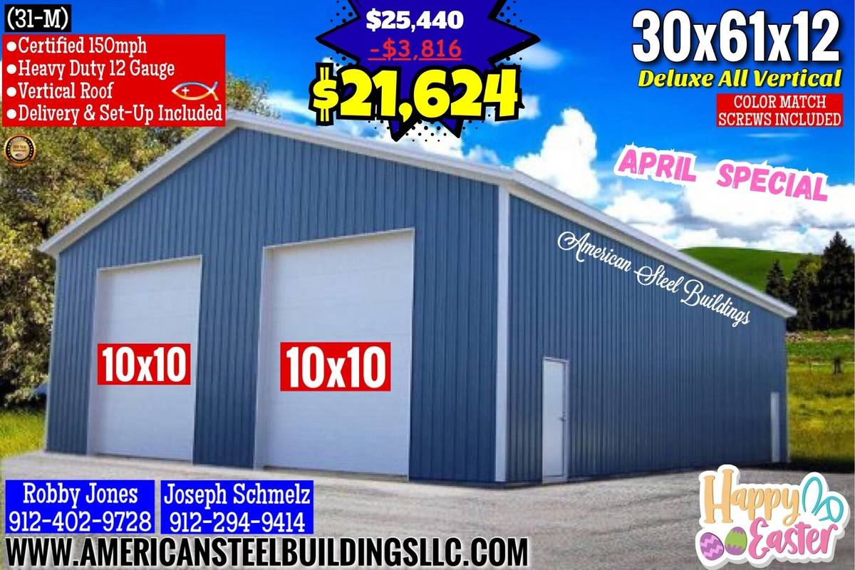 METAL BUILDINGS CARPORT RV COVER STEEL GARAGE POLE BARN METAL BUILDING