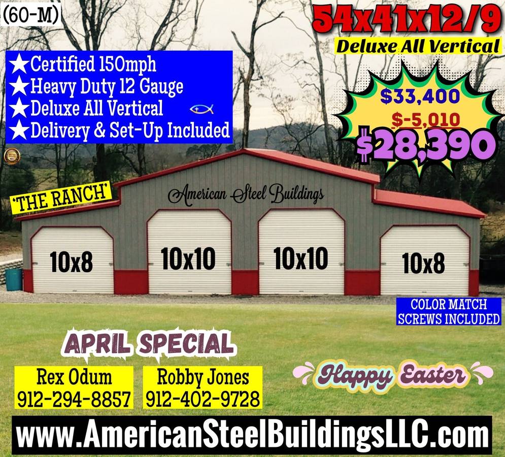 METAL BUILDINGS CARPORT RV COVER STEEL GARAGE POLE BARN METAL BUILDING