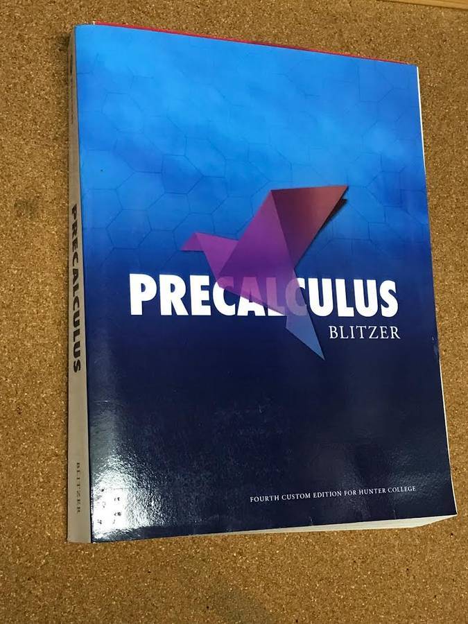 Precalculus by Blitzer [Pearson Textbook