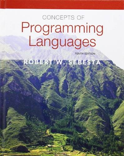 Concepts of Programming Languages (10th Edition)' by Robert Sebesta