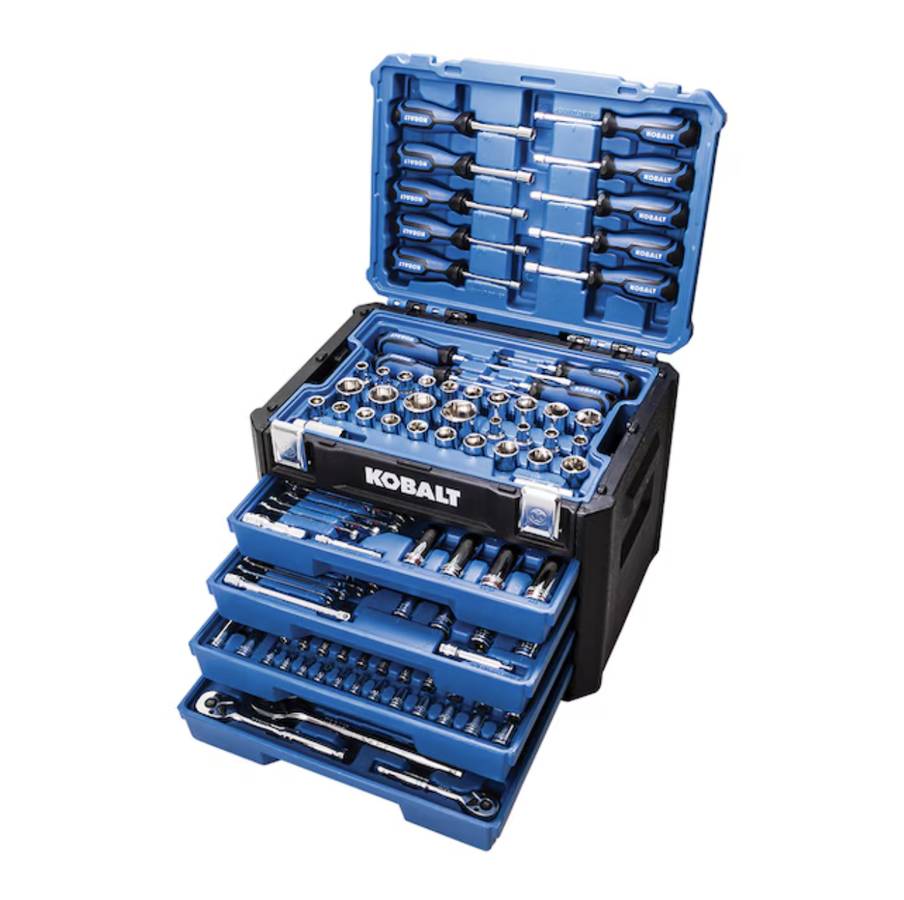 Kobalt 189-Piece Standard (SAE) and Metric Mechanics Tool Set w/ Case