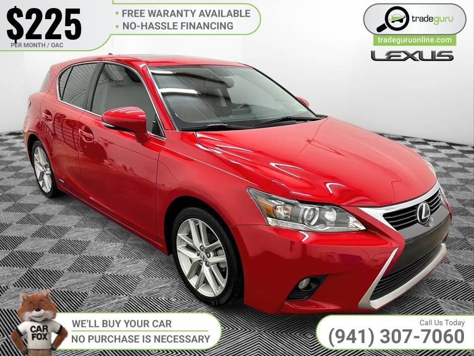225/mo - 2015 Lexus CT 200h 200 h 200-h Hybrid