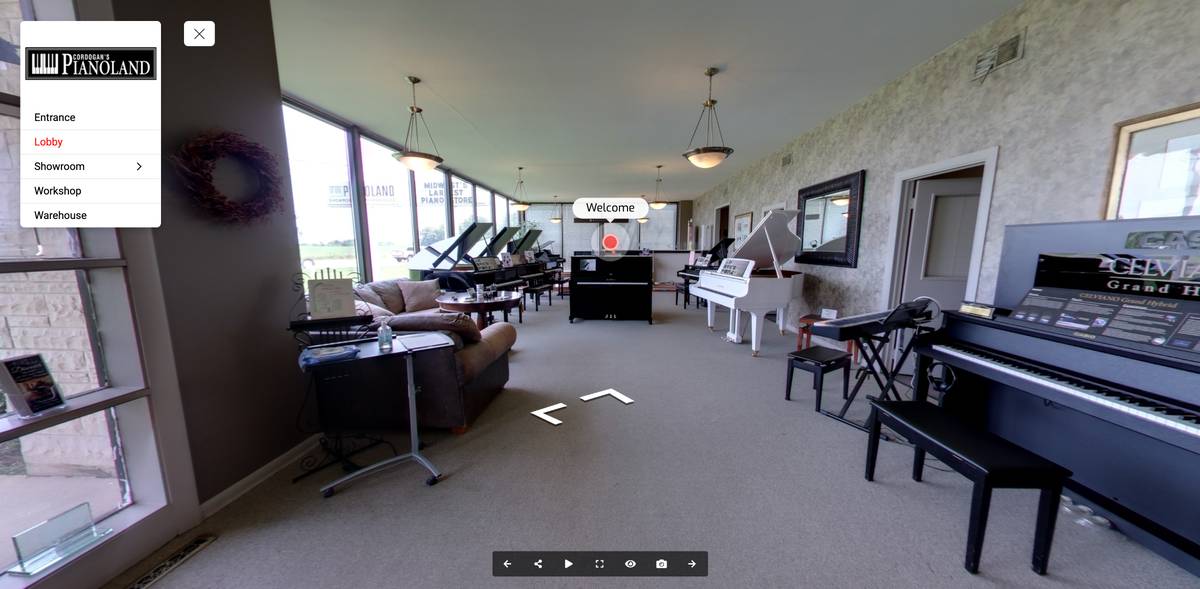 Take a virtual tour of the Midwest's largest piano store