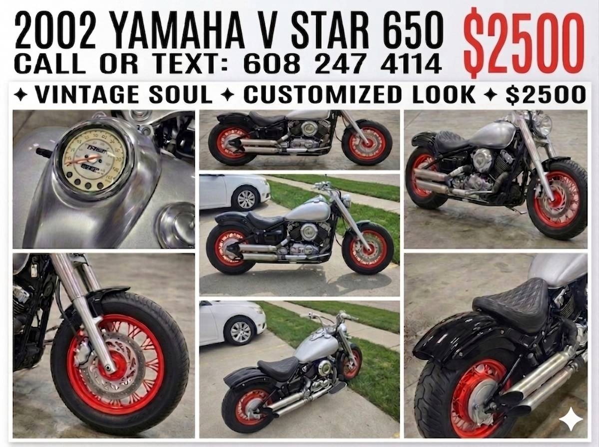 2002 yamaha v star 650 custom