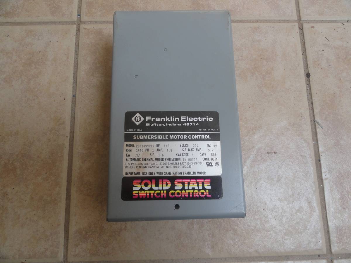 SWITCH CONTROL - SOLID STATE by FRANKLIN ELECTRIC–MODEL 2801054910