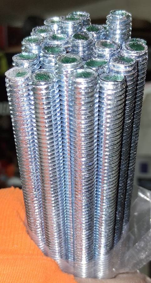 34pcs 34 pcs FULL THREAD ALL THREAD RODS 3/8"-16 thread size X 72