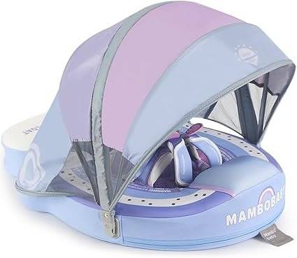 Baby Pool Float Mambobaby Swim Float Non-Inflatable Baby Floats with C