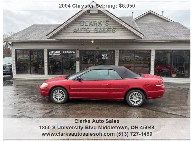 2004 Chrysler Sebring Touring 2dr Convertible 44137 Miles
