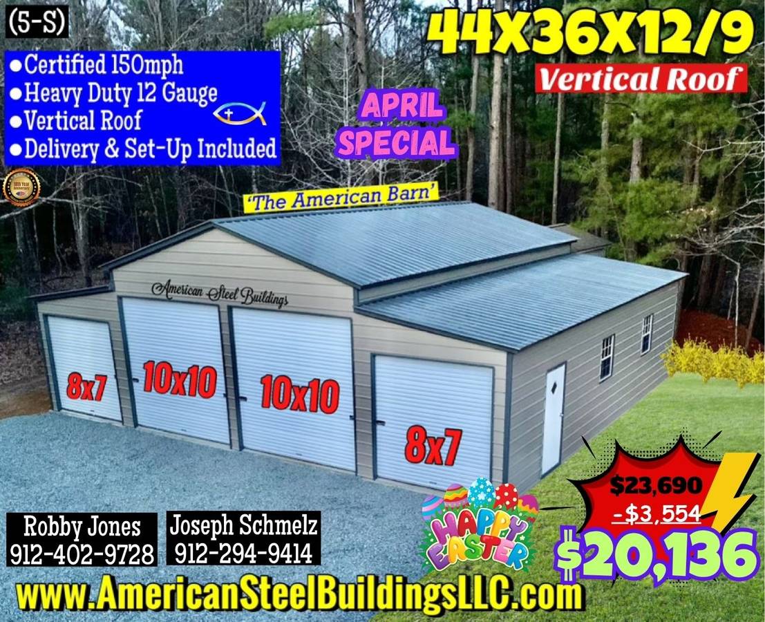 METAL BUILDINGS CARPORT RV COVER STEEL GARAGE POLE BARN METAL BUILDING