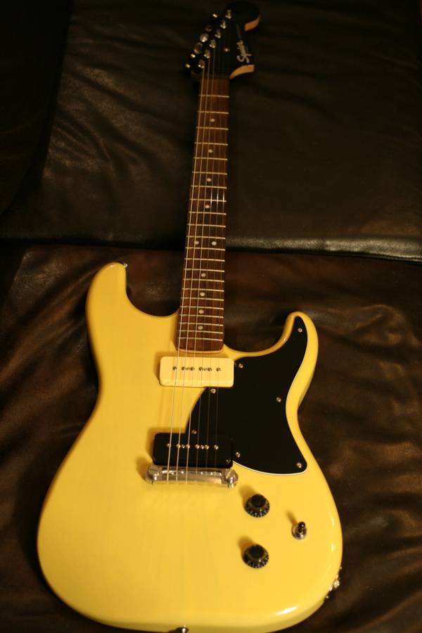 Upgraded Fender Squire Paranormal Stratosonic Electric Guitar