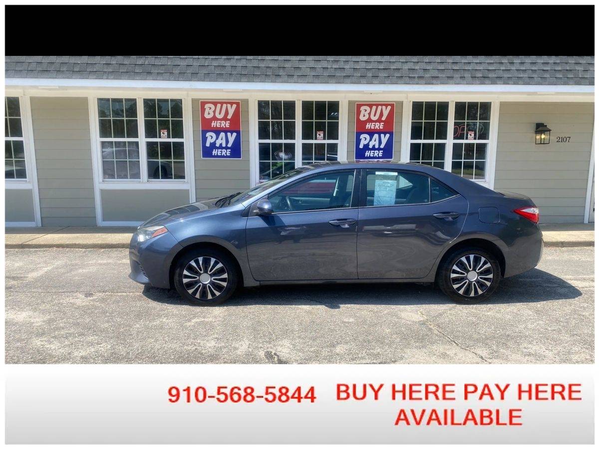 2016 Toyota Corolla( $1500.00 Down Payment )