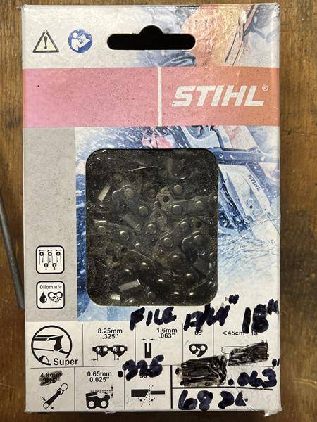 Stihl 26RS68 18" chainsaw chain, NEW, "yellow" / full chisel