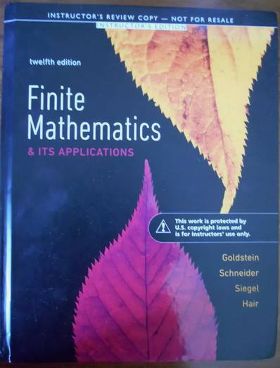 FINITE MATHEMATICS AND ITS APPLICATIONS