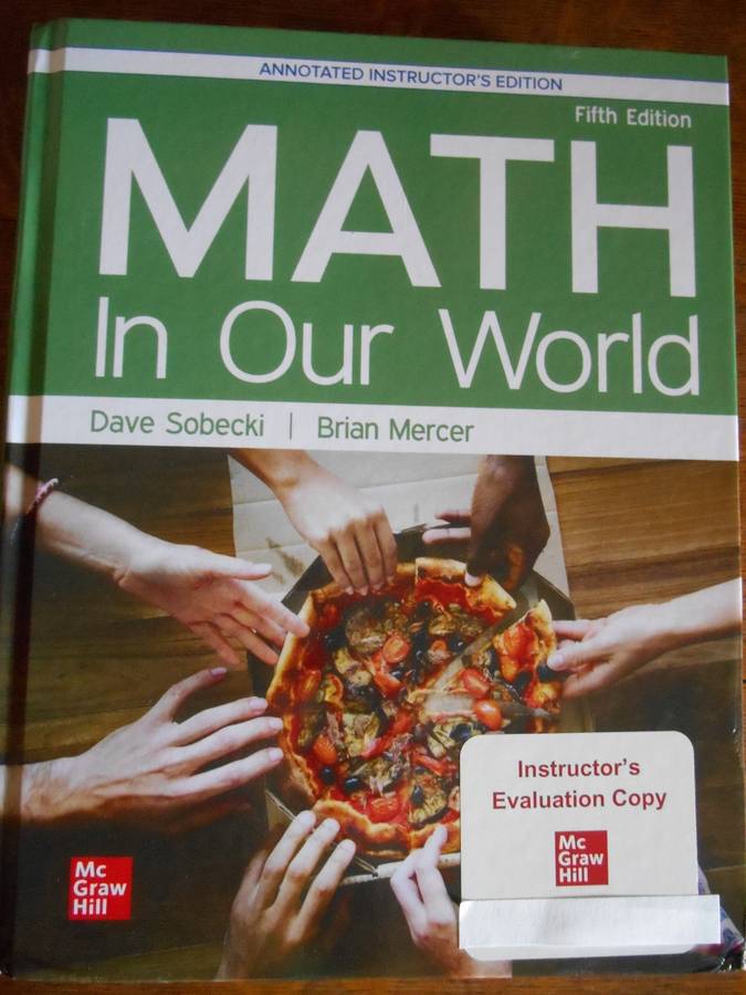MATH in Our World, Instructor 5th edition