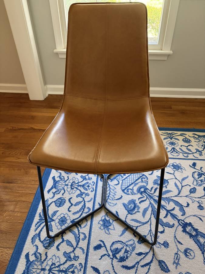 2 Leather Dining Chairs