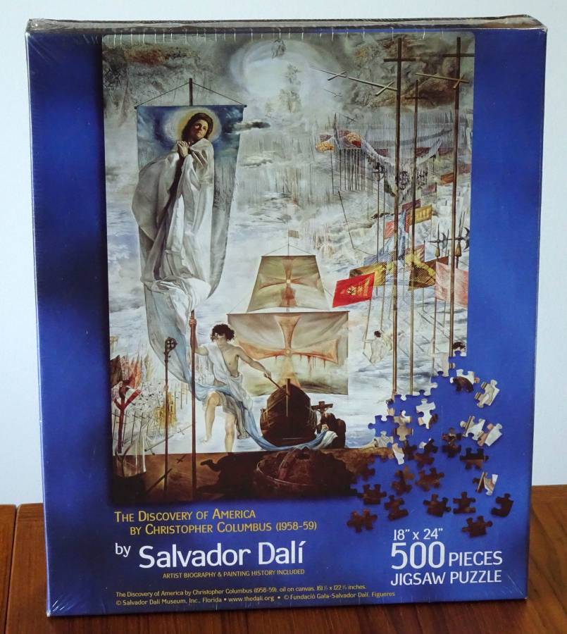 SEALED 500 Piece Artist SALVADOR DALI Jigsaw Puzzle, Discovery of Amer