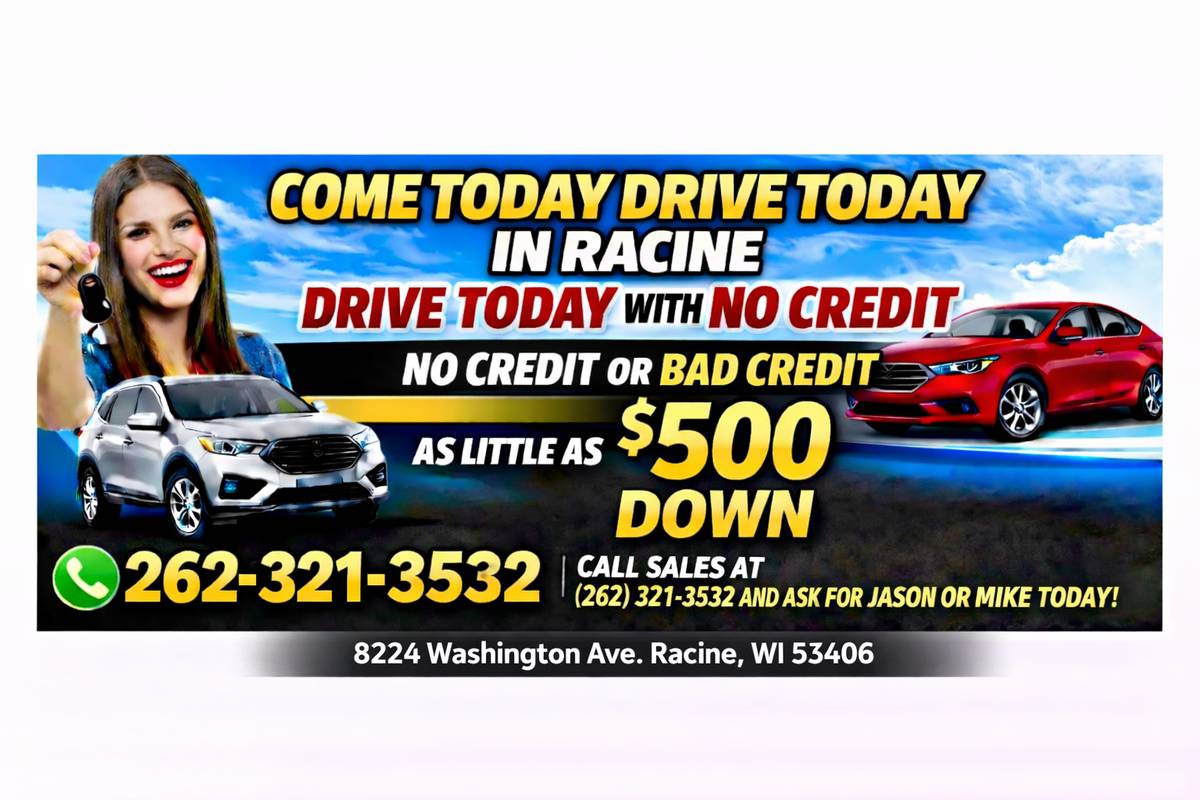 BAD CREDIT OK – WE FINANCE YOU! BUY HERE PAY HERE – S