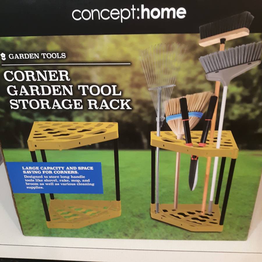 Concept Home Corner Garden Tool Storage Rack