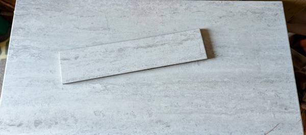 Marazzi Bullnose Tile, Shallow Mist, New in Box