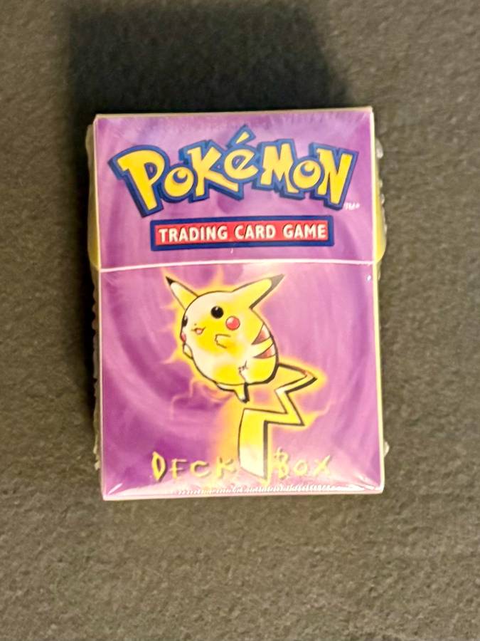 Pokemon Ultra Pro ZAP! Deck Box SLEEVES (1999) w/Pikachu & Mewtwo