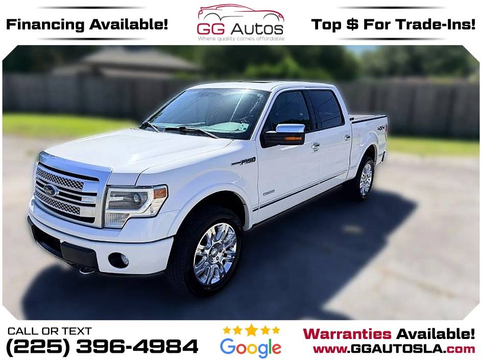 2013 Ford F150 F 150 F-150 SuperCrew Cab Platinum Pickup 4D 5 12 ft