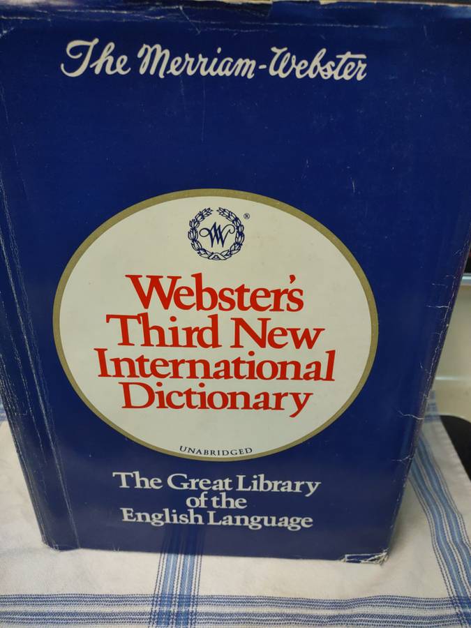 Webster's third new international dictionary