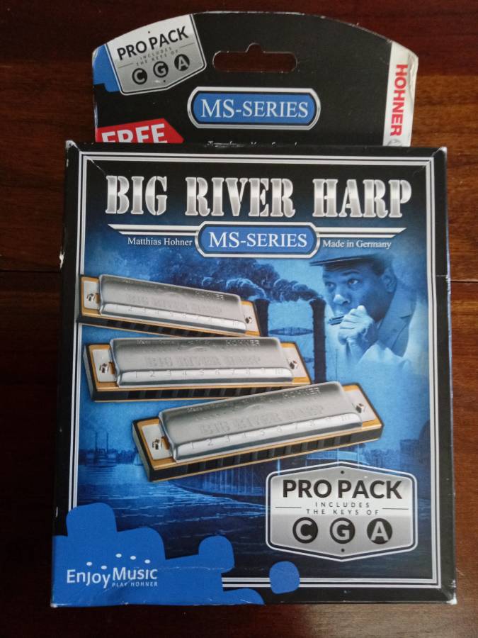 NEW Hohner 590 Big River Harp Pro Pack - MS-Series Harmonicas, OBO
