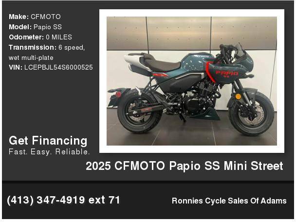 2025 CFMOTO Papio SS Mini Street