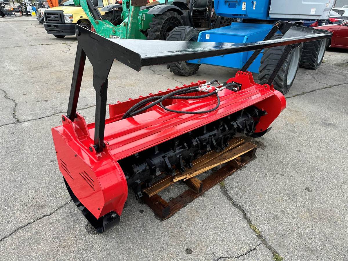 2024 Drum Mulcher Hydraulic Skid Steer Loader Attachment Forestry Grin