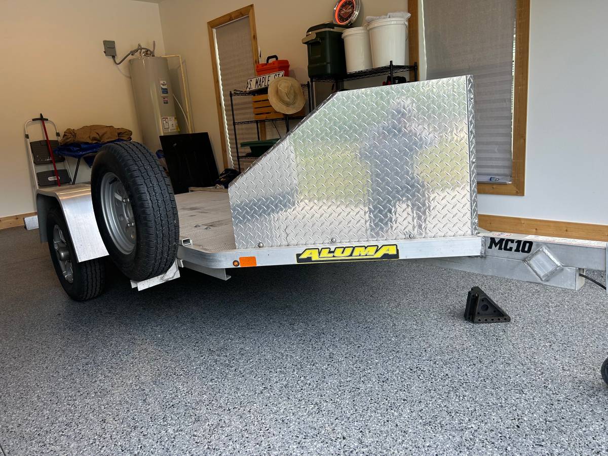 2022 Aluma Aluminum motorcycle trailer