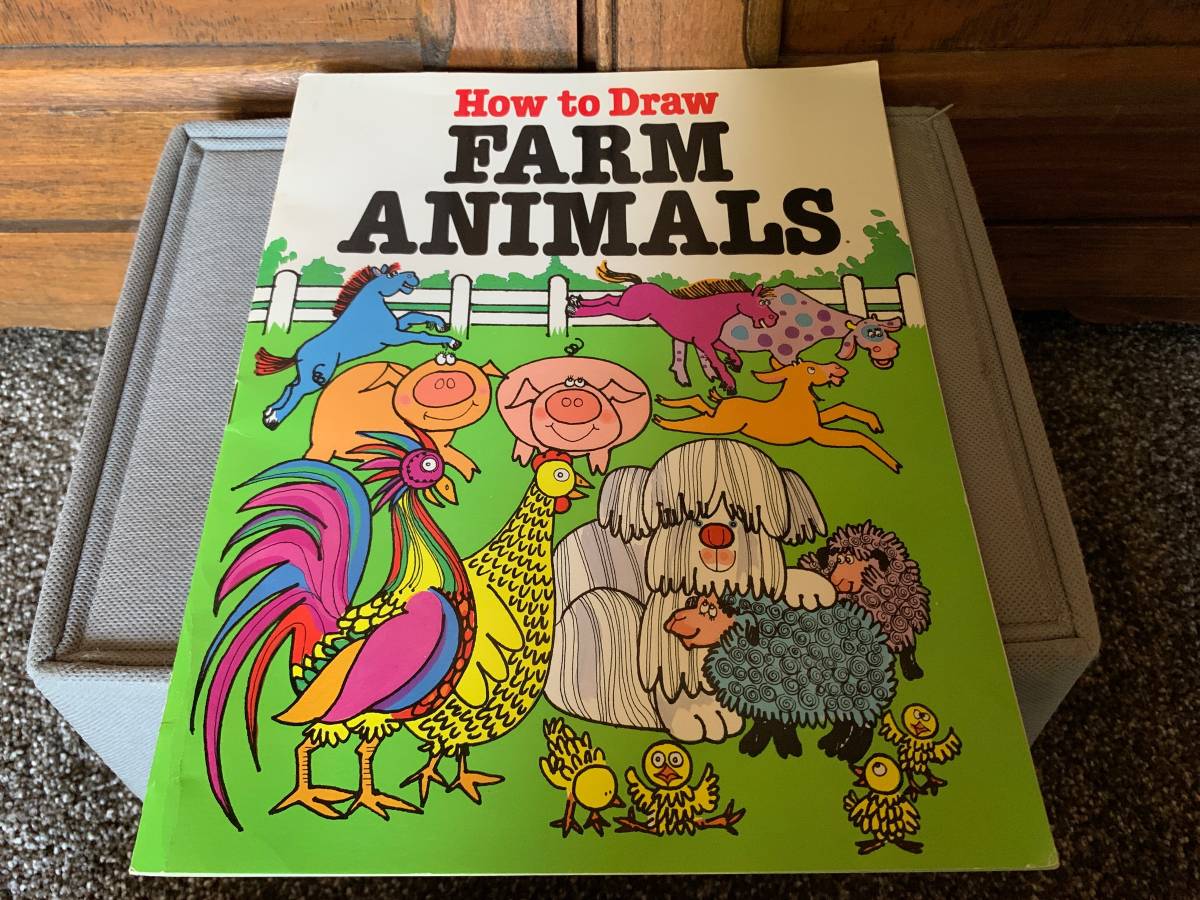 1983 How to Draw Farm Animals Booklet by Barbara Soloff-Levy 32-pages