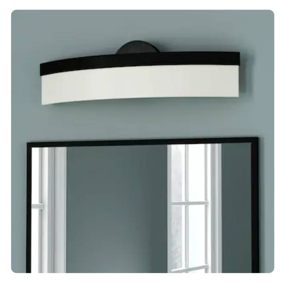 Black vanity light, modern