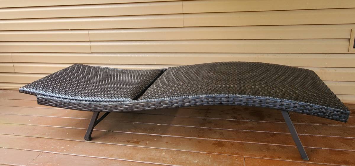 Member's Mark Indoor Outdoor All Weather Padded Wicker Chaise Lounger