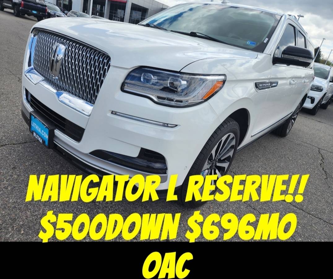 RESERVE! 2022 Lincoln Navigator L Reserve 4x4 $500Down $696mo OAC