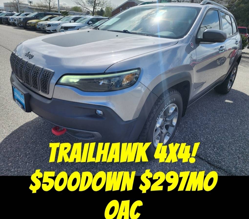 TRAILHAWK! 2019 Jeep Cherokee TrailHawk 4x4 $500Down $297mo OAC