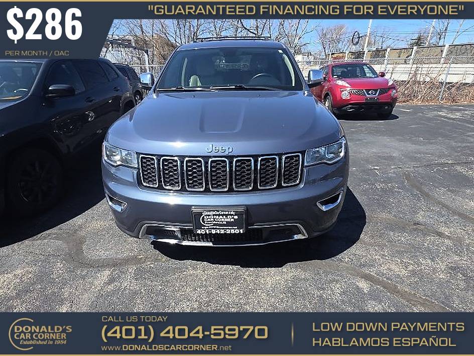 286/mo - 2019 Jeep GRAND CHEROKEE LIMITED