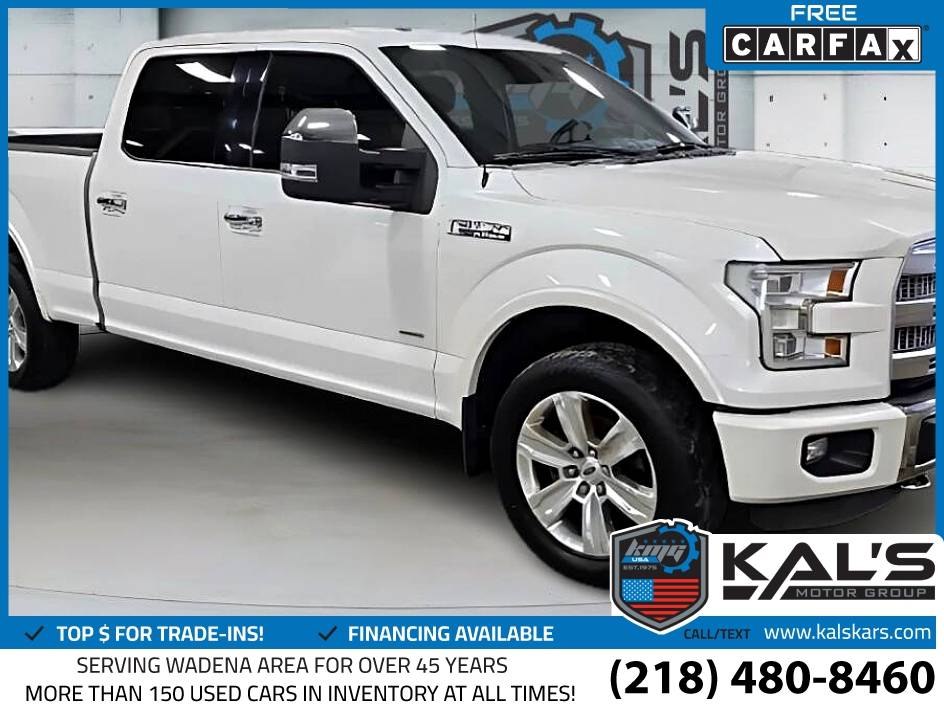 2015 Ford F150 F 150 F-150 Platinum SuperCrew 65-ft Bed