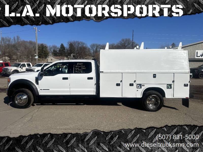 2021 FORD F-450 SUPERDUTY CREW CAB 4X4 XLT 6.7 DIESEL 11' KUV SERVICE