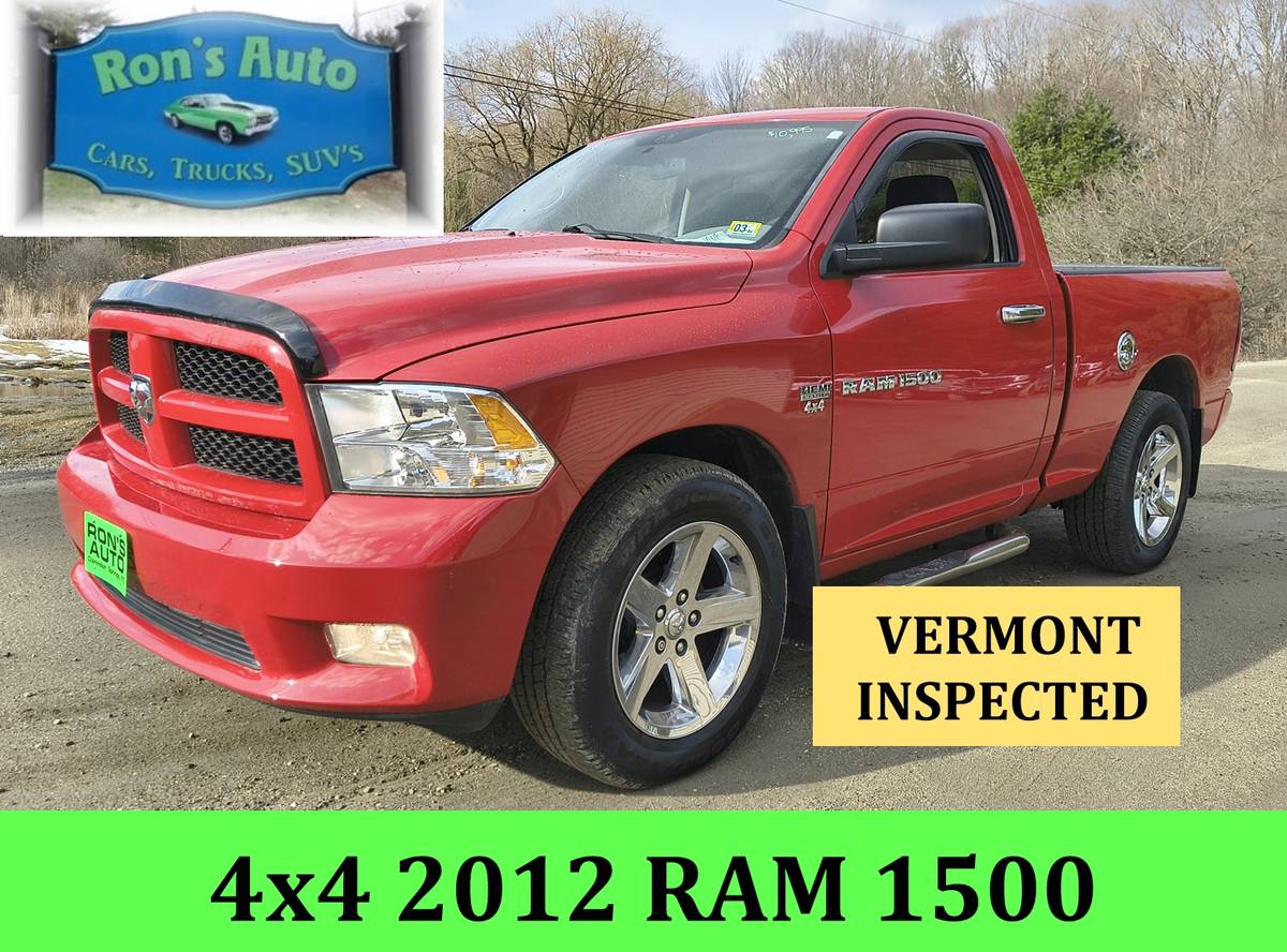 2012 Ram 1500 4x4 HEMI VT INSPECTEDVermontRon’s Auto Vt