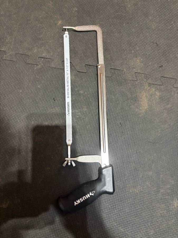 1) Husky 10-inch Adjustable Hacksaw
