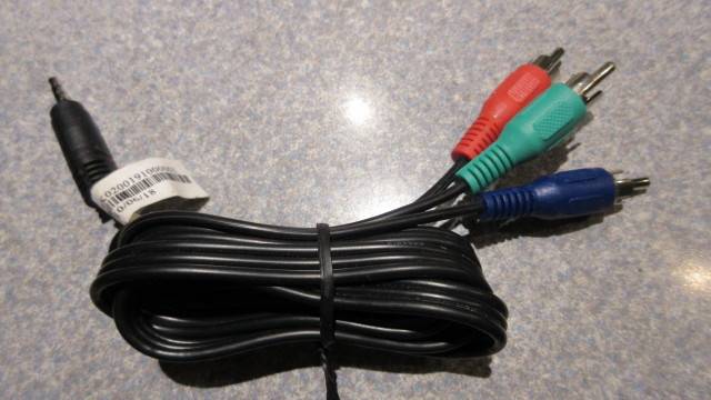 New 2.5mm TRRS to component video cable
